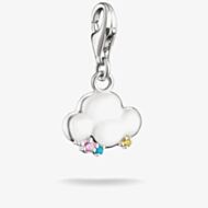 THOMAS SABO Charm Club Hello Kitty Multi Coloured Cubic Zirconia Cloud Charm 2258-M02-7