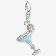 THOMAS SABO Silver & Multi-Stone Cocktail Glass Charm 1930-041-7