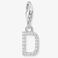 THOMAS SABO Silver Cubic Zirconia Letter D Charm 1944-051-14