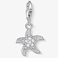 THOMAS SABO Silver Clear CZ Pave Starfish Charm 0917-051-14