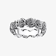 THOMAS SABO Midnight Rose Silver Roses Ring TR2488-637-21