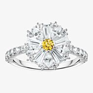 THOMAS SABO Ladies Silver Daisy Flower Cubic Zirconia Shoulder Set Ring TR2493-051-4