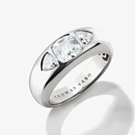 THOMAS SABO Bold Elegance Silver Three Stone Ring TR2525-051-014