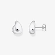 THOMAS SABO Small Sterling Silver Organic Tear Shape Stud Earrings H2303-001-21