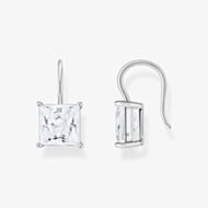 THOMAS SABO Sterling Silver Square Pendant Dropper Earrings H2289-051-14