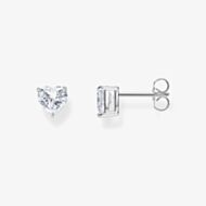 THOMAS SABO Sterling Silver Heart Zirconia Stud Earrings H2306-051-14