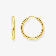 THOMAS SABO Gold Plated 26.8mm Slim Classic Hoop Earrings CR745-413-39
