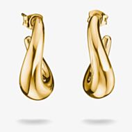 THOMAS SABO Classics 18ct Yellow Gold Plated Hoop Earrings CR768-M01-39