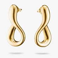 THOMAS SABO Classics 18ct Yellow Gold Plated Loop Stud Earrings H2362-M01-39