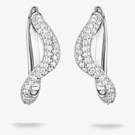 THOMAS SABO Fluid Elegance Sterling Silver Pave Cubic Zirconia Wave Earrings CR765-051-14