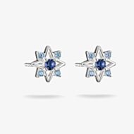 THOMAS SABO Sterling Silver & Blue Crystal Star Stud Earrings H2380-166-1