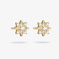 THOMAS SABO 18ct Yellow Gold Plated Cubic Zirconia Star Stud Earrings H2380-M01-14