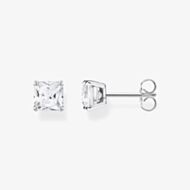 THOMAS SABO Sterling Silver Square Cut Cubic Zirconia Stud Earrings H2174-051-14