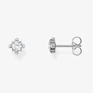 THOMAS SABO Sterling Silver Cubic Zirconia Vintage Style Small Stud Earrings H2311-051-14