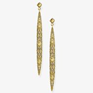 THOMAS SABO Gold Plated Africa Ornaments Drop Earrings H1931-413-39