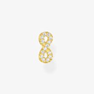 THOMAS SABO 18ct Yellow Gold Plated & Cubic Zirconia Infinity Single Stud Earring H2216-414-14