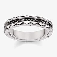 THOMAS SABO Ladies Glam And Soul Black Ring TR2106-643-11