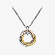 Hot Diamonds Three Colour Diamond Trio Ring Pendant DP544