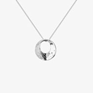 Hot Diamonds Quest Silver Diamond Circle Pendant Necklace DP786