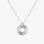 Hot Diamonds Sunbeam Silver Sunbeam Circle Pendant Necklace DP930