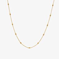 Hot Diamonds Embrace 18ct Gold Plated Oval Cable Chain CH106