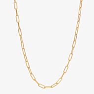 Hot Diamonds Embrace 18ct Gold Plated Twisted Paper Link Round Chain CH112
