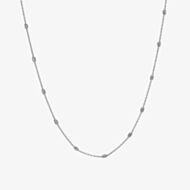 Hot Diamonds Sterling Silver Intermittent Oval Necklace CH125