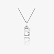Hot Diamonds Love Letters Silver B Pendant Necklace DP402
