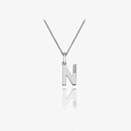 Hot Diamonds Love Letters Silver N Pendant Necklace DP414