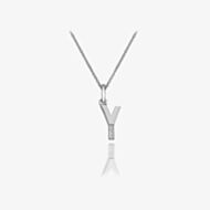 Hot Diamonds Love Letters Silver Y Pendant Necklace DP425