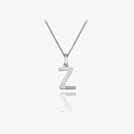 Hot Diamonds Love Letters Silver Z Pendant Necklace DP426