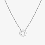 Hot Diamonds Amulets Silver Circle Pendant Necklace DP892