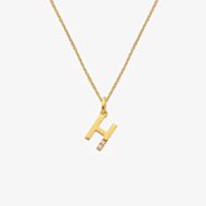 Hot Diamonds X Jac Jossa Golden Edit H Pendant Necklace DP946