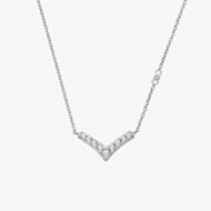 Hot Diamonds Silver Lustre White Topaz Necklace DN231