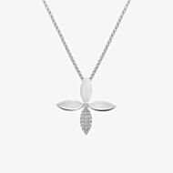 Hot Diamonds Silver Eden White Topaz Pendant Necklace DP1105