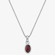 Hot Diamonds Garnet Birthstone Necklace - January DP754