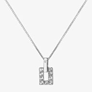 Hot Diamonds Echo White Topaz Open Pedant Necklace DP898