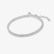 Hot Diamonds Silver Cubic Zirconia Tennis Bracelet DL710