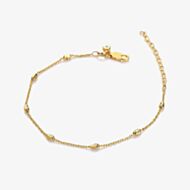 Hot Diamonds HD x Tasha Ghouri Gold Oval Bead Chain Bracelet DL684