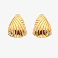 Hot Diamonds X Golden Edit Paris Gold Plated Diamond Stud Earrings DE839