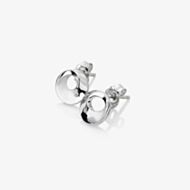 Hot Diamonds Quest Silver Circle Stud Earrings DE651