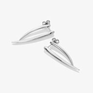 Hot Diamonds Reflect Statement Silver Earrings DE715