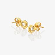 Hot Diamonds X Jac Jossa Hexagon White Topaz Stud Earrings DE756