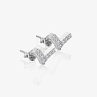Hot Diamonds Silver Lustre White Topaz Stud Earrings DE877