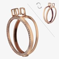 Hot Diamonds Emozioni Reversible Rose Gold 33mm Coin Keeper EK008