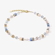 Coeur De Lion GeoCUBE Pastel Multi Stone Multi Coloured Necklace 4605/10-0720