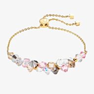 Coeur De Lion Ladies Gold Light Rose Dancing Crystals Toggle Bracelet 4639/30-1920