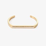 Coeur De Lion Gold Tone White Crystal Bangle 0133/32-1416