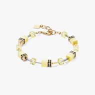 Coeur De Lion GeoCUBE Iconic Gold Tone Mono Gold Bracelet 4020/30-0120