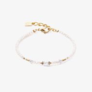 Coeur De Lion Gold Tone Pearl Bead Bracelet 4434/30-1400